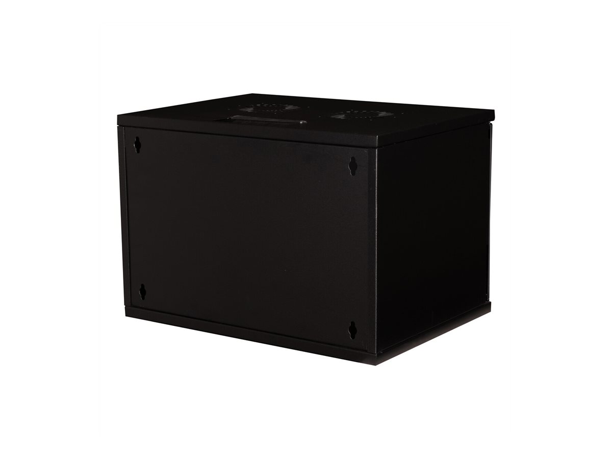 ROLINE Basic - Gehäuse - Set, 540x400 BxT - geeignet für Wandmontage - RAL 9005, Jet Black - 7U - 48.3 cm (19")19-Zoll Wandgehäuse Basic 7 HE - 540x400 BxT Bausatz schwarz