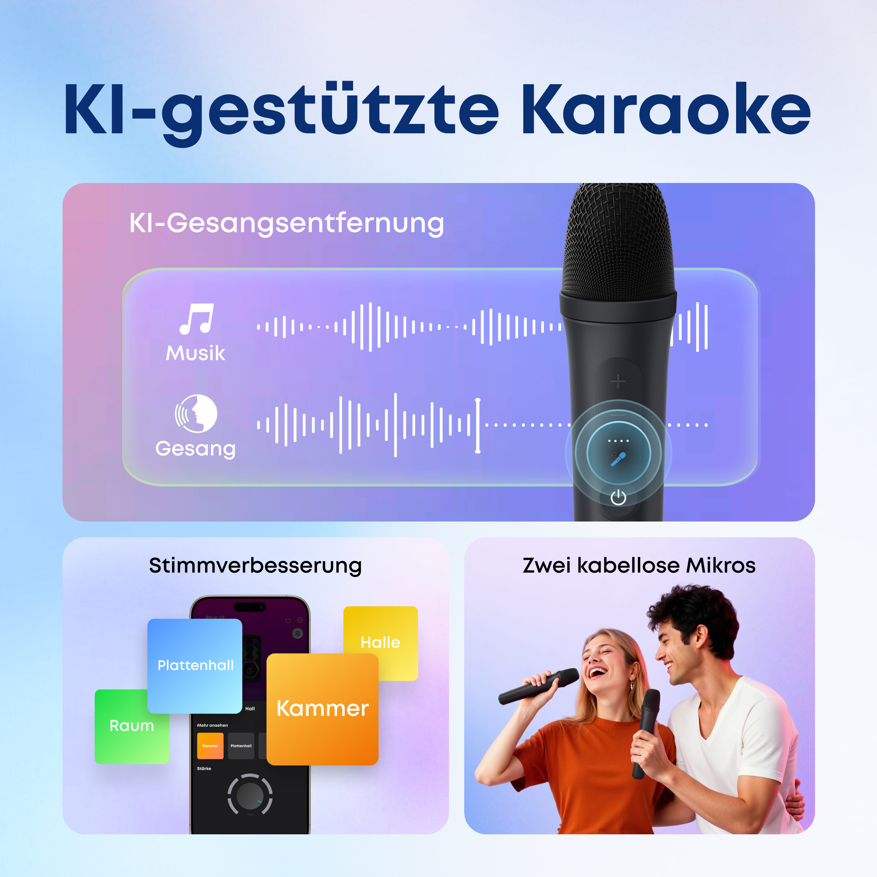 Anker Innovations Soundcore Rave 3S - Party-Lautsprecher - tragbarkabellos - Bluetooth - App-gesteuert - 200 Watt - zweiweg