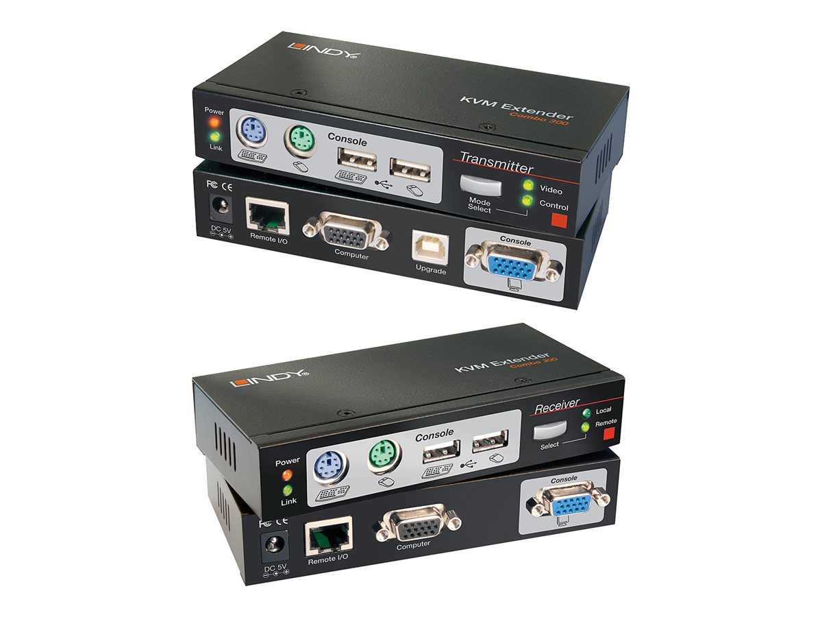 Lindy Cat.5 KVM Extender Combo 300 - KVM-ExtenderPS/2 - USB - bis zu 300 m