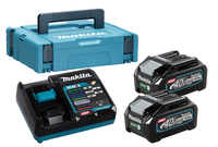 Makita XGT, Batterie- & Ladegerät-Set, Lithium-Ion (Li-Ion), 4 Ah, 40 V, Makita, Schwarz