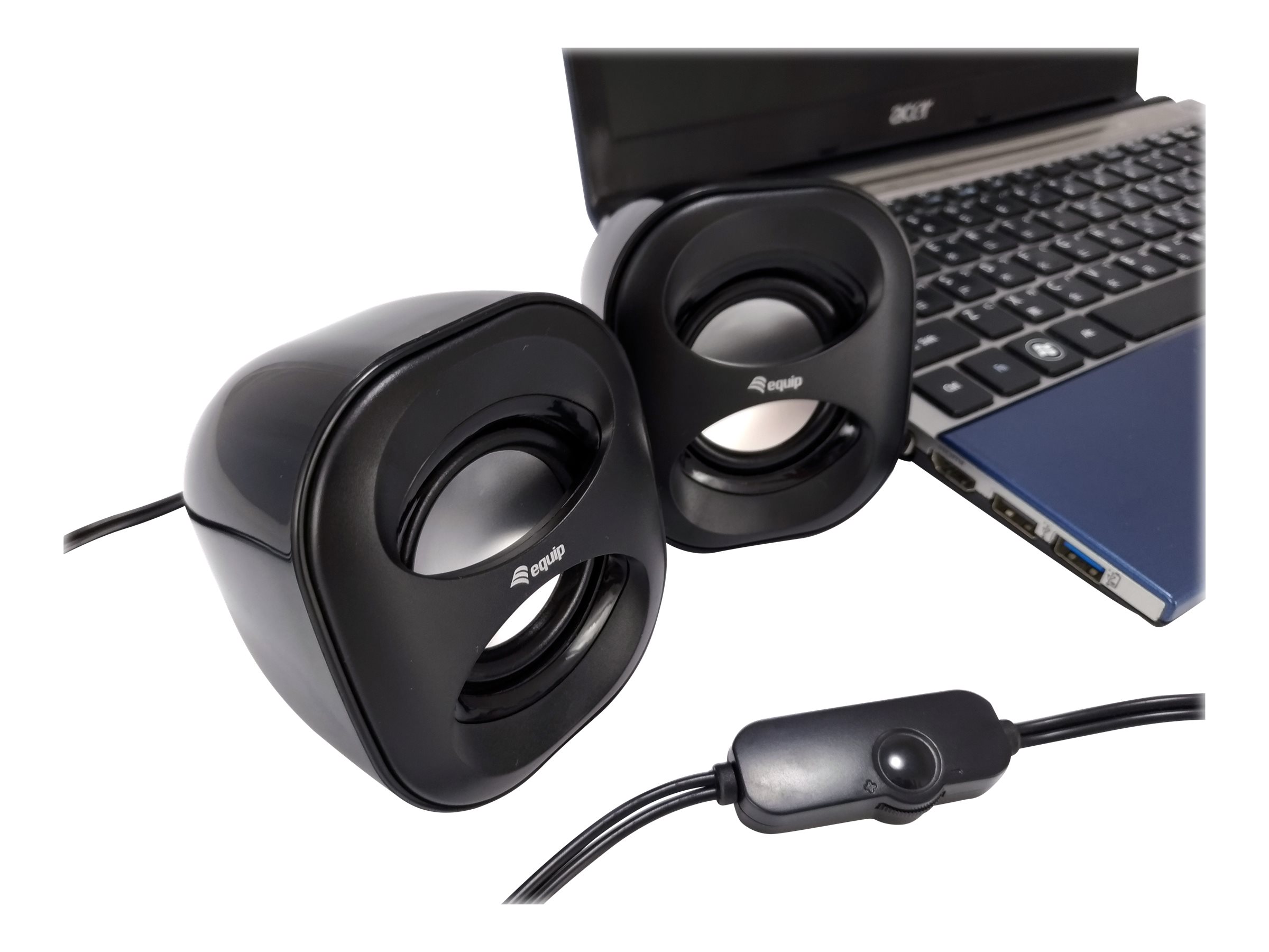 Equip Mini USB - Lautsprecher - für PC - 3 WattSchwarz