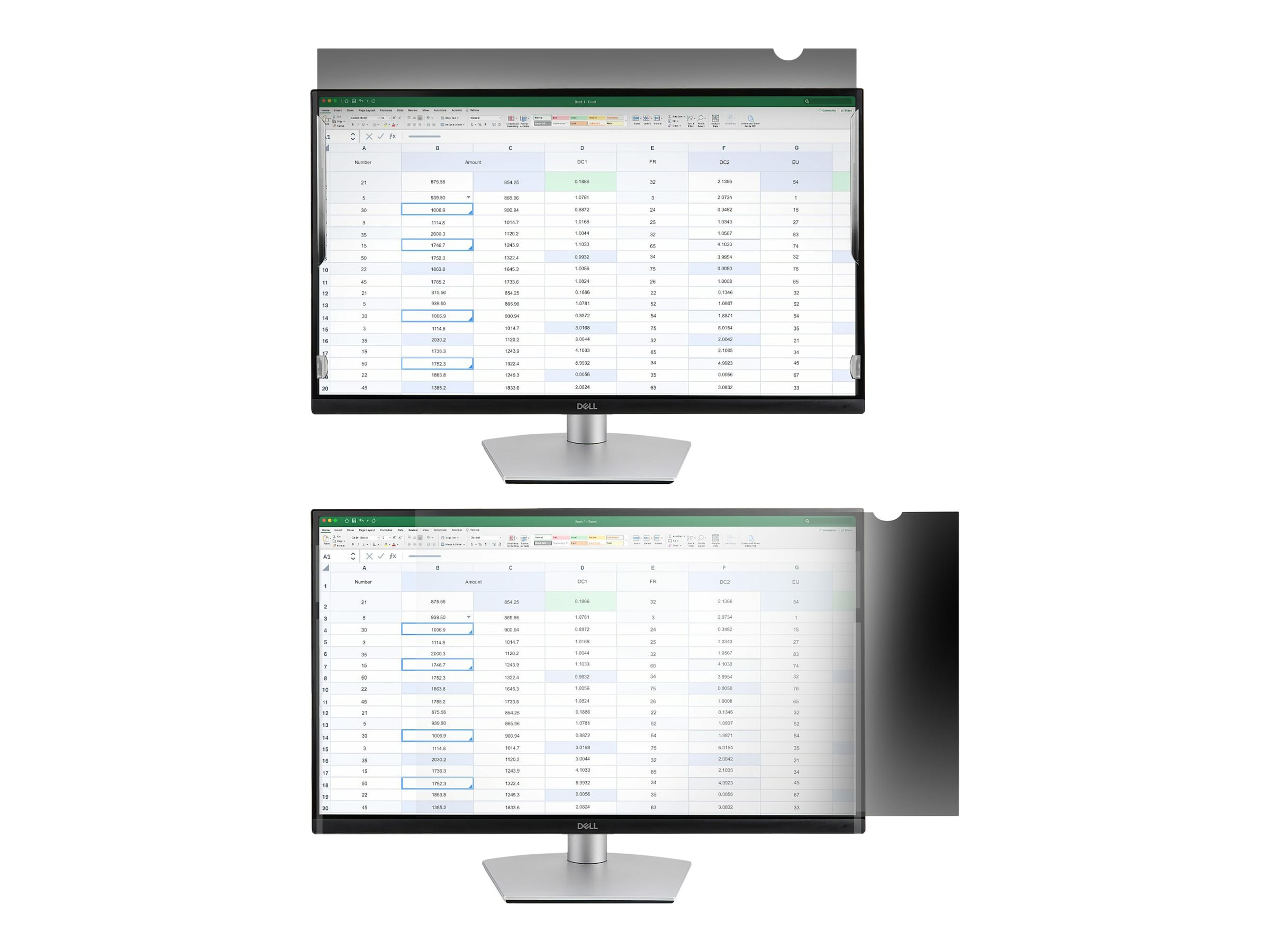 StarTech.com 28" 16:9 Monitor Blickschutzfilter, Blaulichtfilter - Blickschutzfilter für Notebook (horizontal)71.12 cm (28 Zoll Breitbild) - durchsichtig