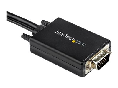 StarTech.com Startech 2m VGA auf HDMI Adapter mit USB-Audio - 1080p - Adapterkabel - USB, HD-15 (VGA)männlich zu HDMI männlich - 2 m - Schwarz - aktiv - 1080p-Unterstützung - USB-Strom + Audio