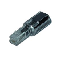 MEDIARANGE MRCS305, RJ-11, Schwarz, Transparent, MännlichKabel