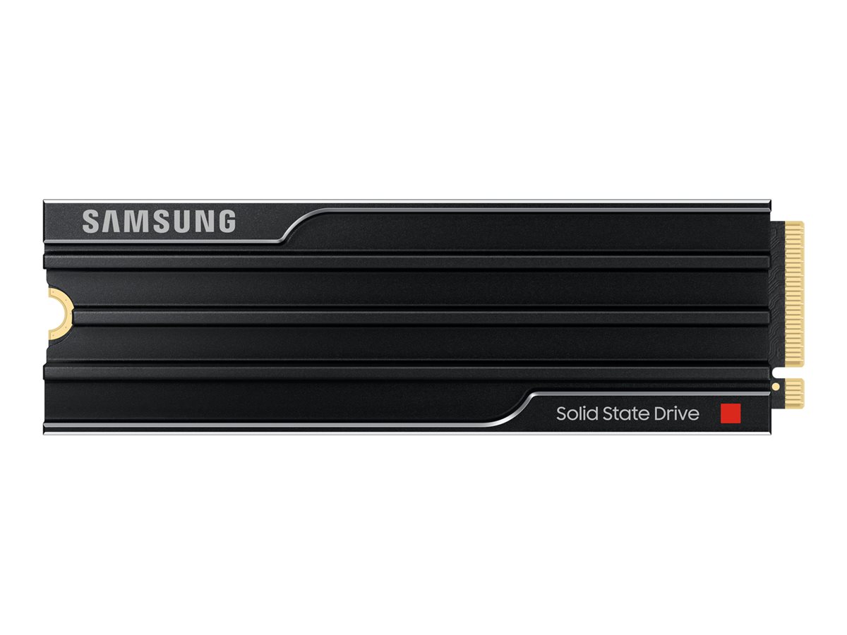 Samsung 9100 PRO MZ-VAP1T0 - SSD - verschlüsselt - 1 TB - mit Kühlkörper - intern - M.2 2280 - PCI Express 5.0 x4 (NVMe)256-Bit-AES - TCG Opal Encryption 2.0 - Schwarz