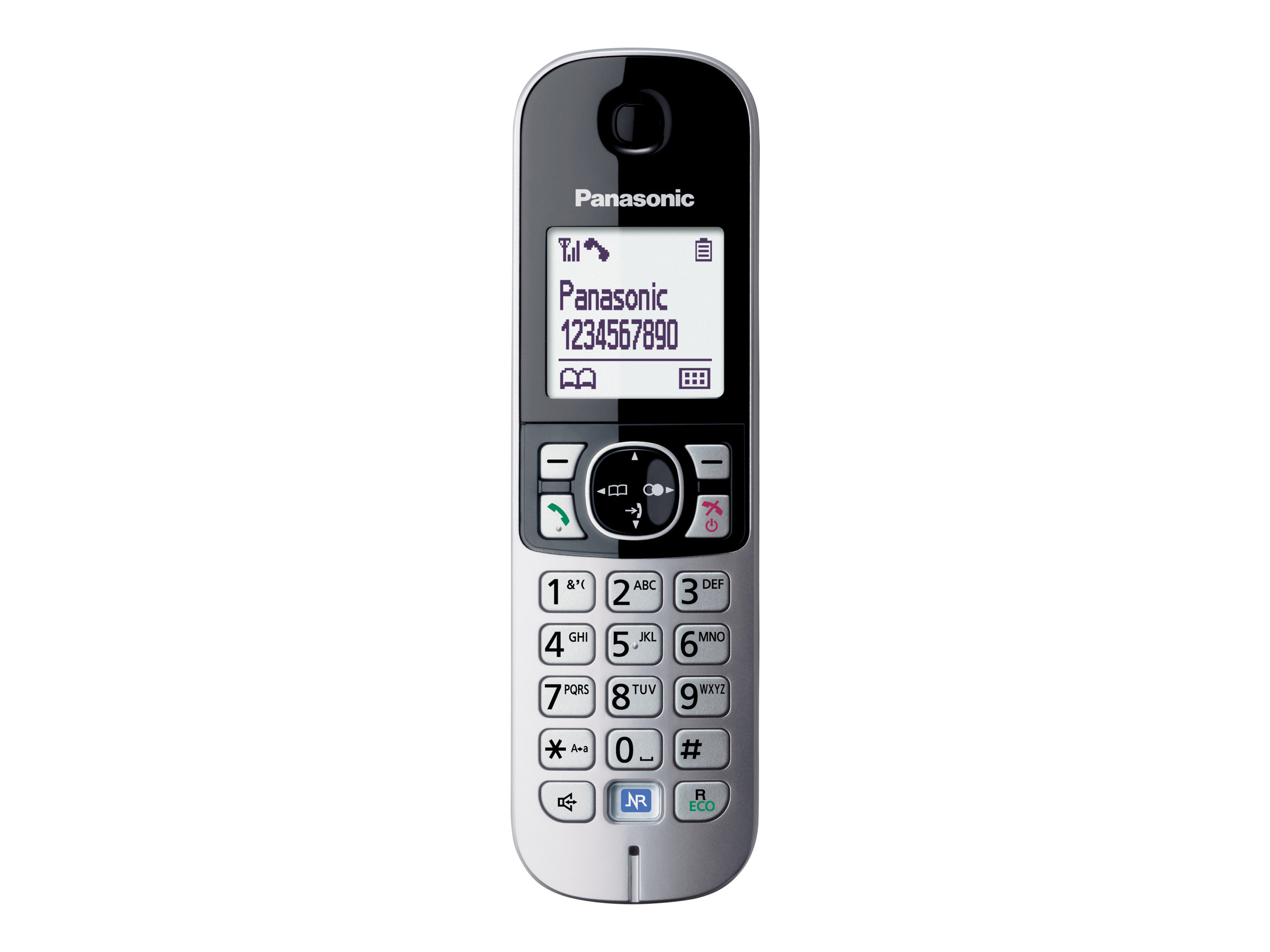 Panasonic KX-TG6811 - Schnurlostelefon mit RufnummernanzeigeDECT - Pearly Silver