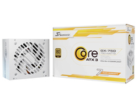 Seasonic CORE GX-750, 750 W, 100 - 240 V, 50/60 Hz, 11 - 5.5 A, 100 W, 744 W600 W - ATX - 80 PLUS Gold - 80 PLUS