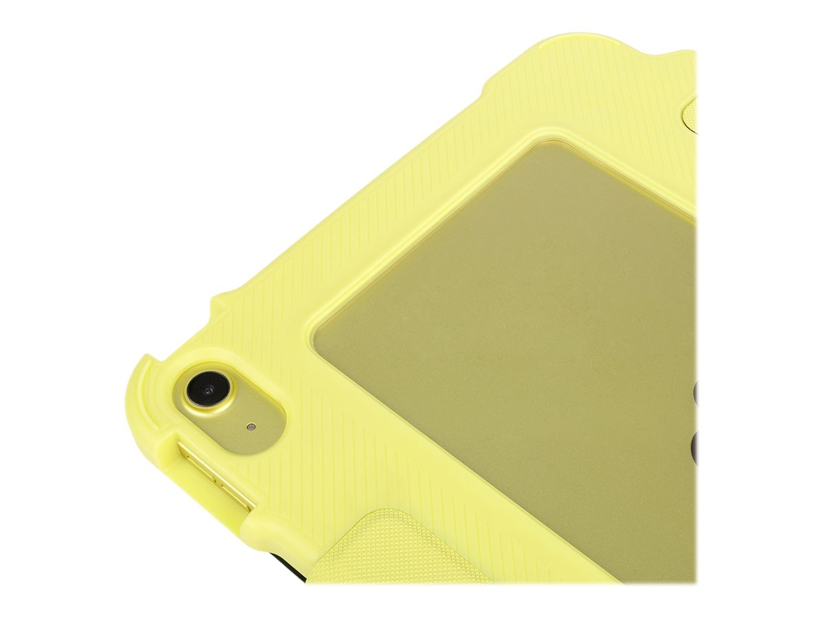 TUCANO Alunno - Flip-Hülle für Tablet - widerstandsfähig - recycelter Kunststoff, Thermoplastisches Polyurethan (TPU)transparentes Polycarbonat - Gelb - für Apple 10.9-inch iPad Wi-Fi + Cellular
