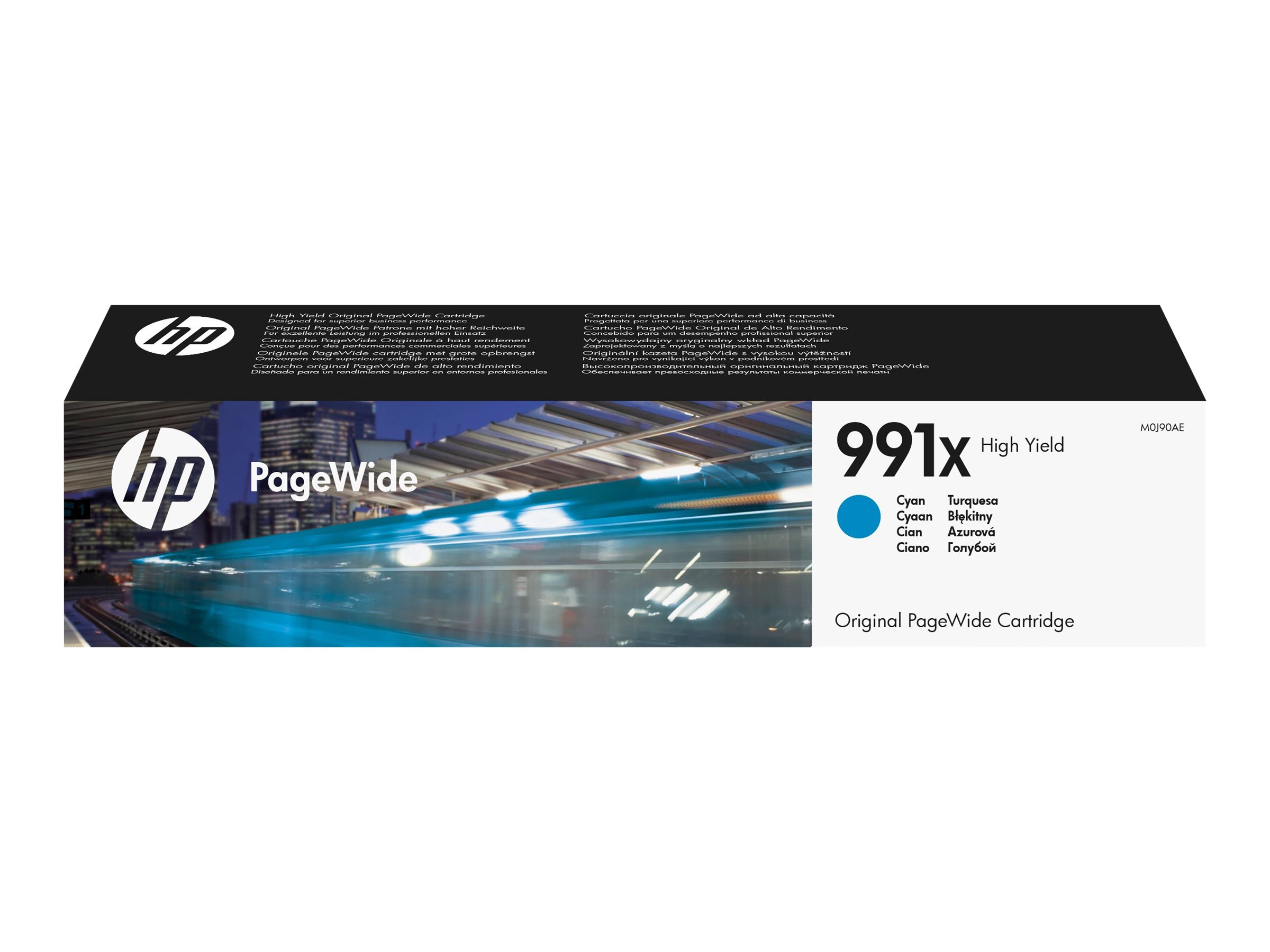 HP 991X - 193 ml - Hohe Ergiebigkeit - Cyan -original - PageWide - Tintenpatrone - für PageWide Color 755; PageWide Managed P77740 - P77760; PageWide Pro 750 - 772 - 777