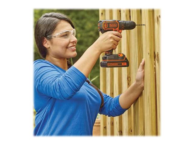 Black & Decker BDCDC18KB-QW - Bohrer/Schrauberschnurlos - Bohrfutterschlüssel 10 mm - 30 N·m - 2 Akkus - 18 V