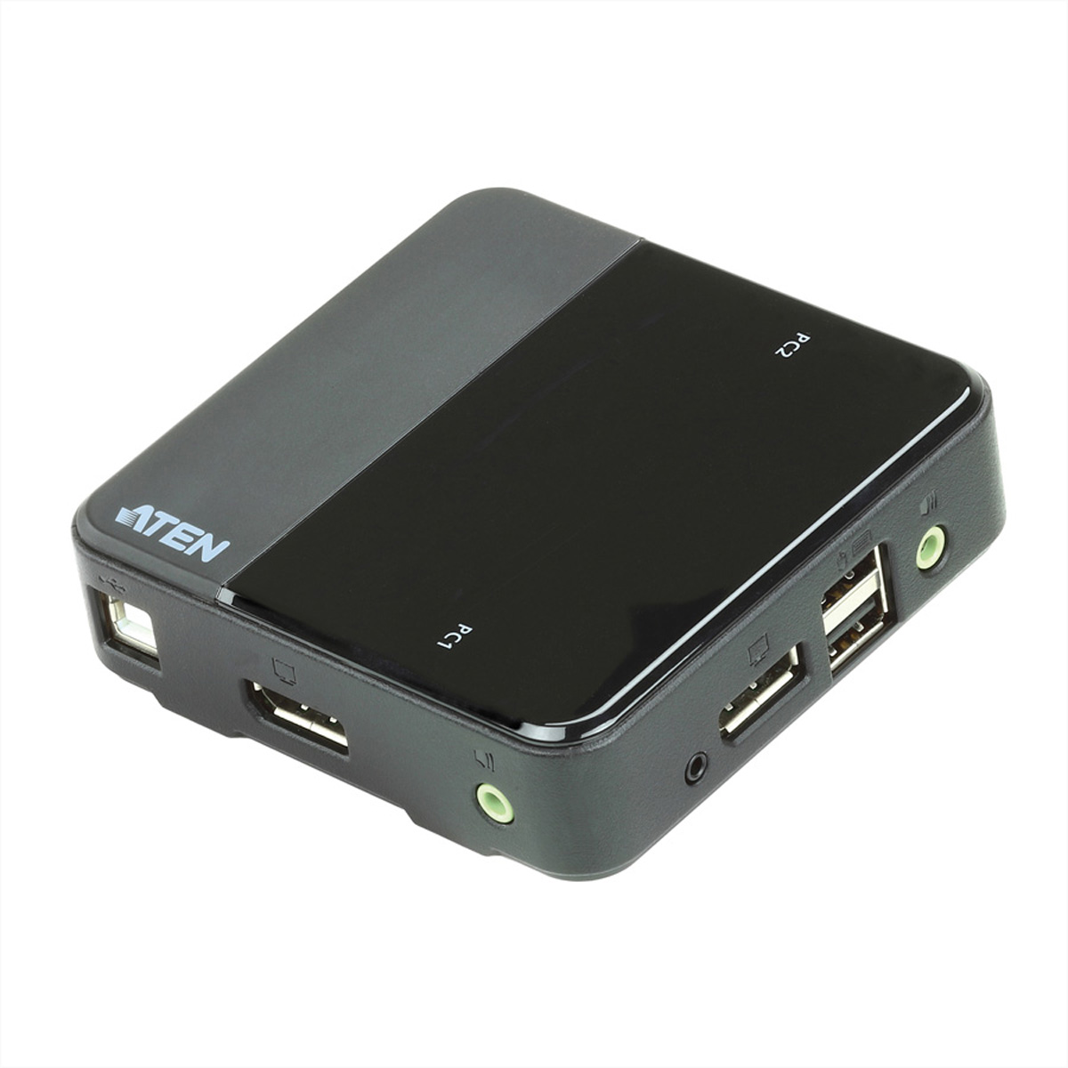 ATEN CS782DP - KVM-/Audio-/USB-Switch - 2 x KVM/Audio/USB1 lokaler Benutzer - Desktop