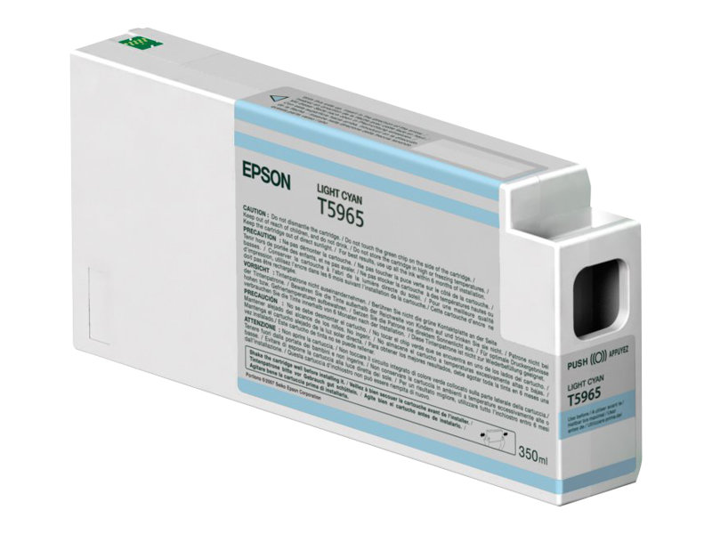 Epson T5965 - 350 ml - hell Cyan - originalTintenpatrone - für Stylus Pro 7890 - Pro 7900 - Pro 9890 - Pro 9900 - Pro WT7900