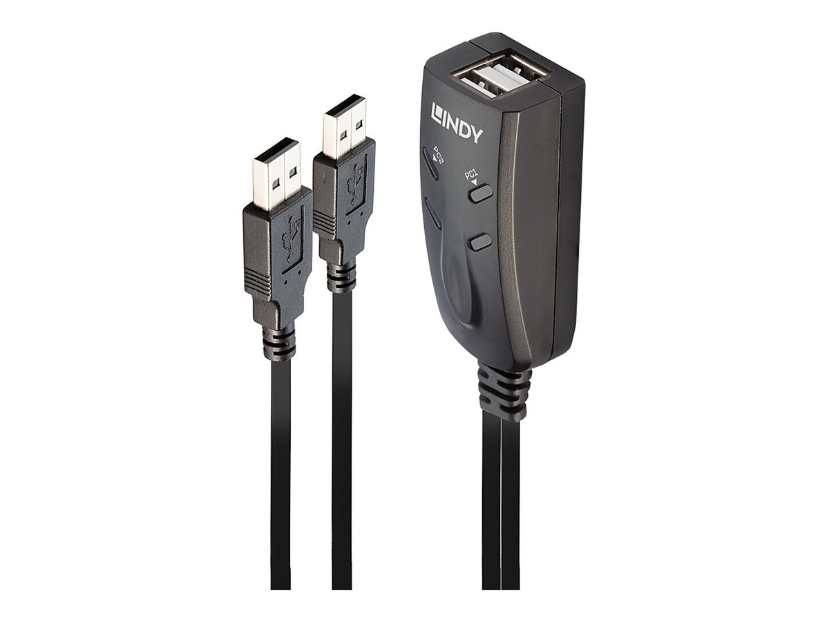 Lindy 2 Port USB KM Switch - Tastatur-/Mausschalter2 x USB - Desktop