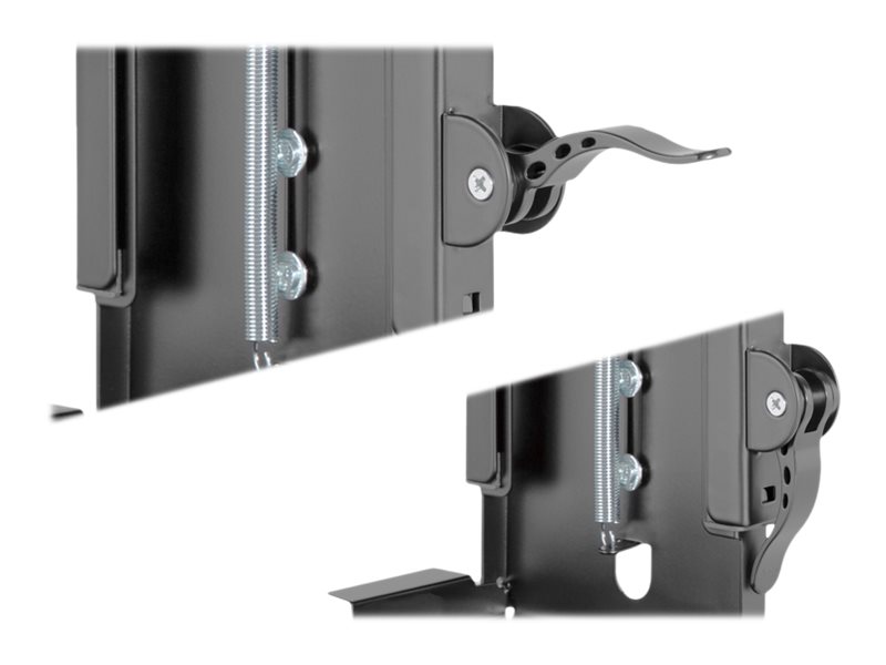 DIGITUS Universelle PC-Halterung für Schreibtischmontage mit Easy-Lockingfür Personal-Computer - Stahl - Schwarz - unter dem Schreibtisch