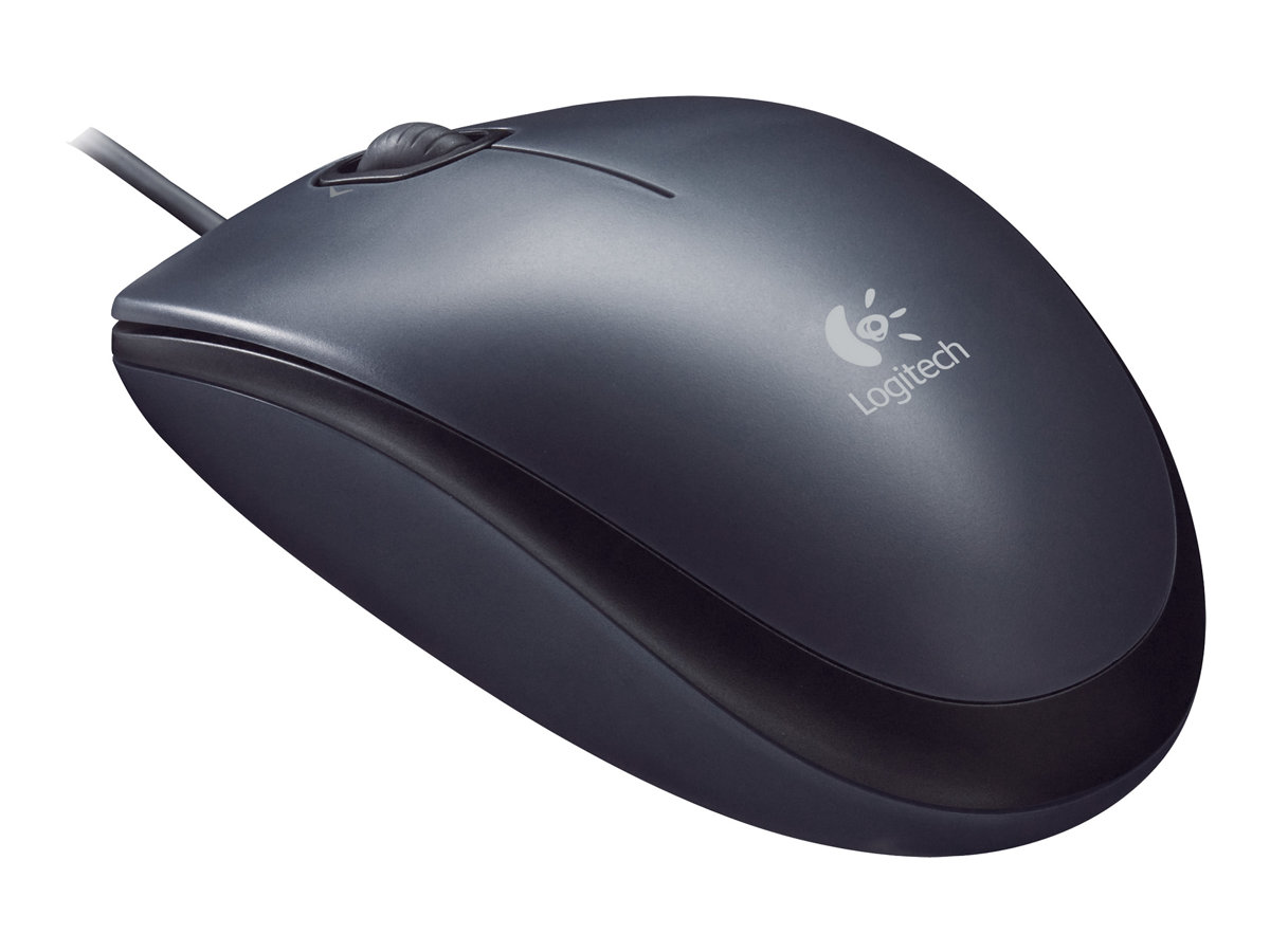 Logitech M90 - Maus - rechts- und linkshändigoptisch - kabelgebunden - USB