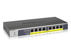 Netgear GS108PP - Switch - 8 x 10/100/1000 (PoE+)Desktop - an Rack montierbar - wandmontierbar - PoE+ (123 W) - Gleichstrom