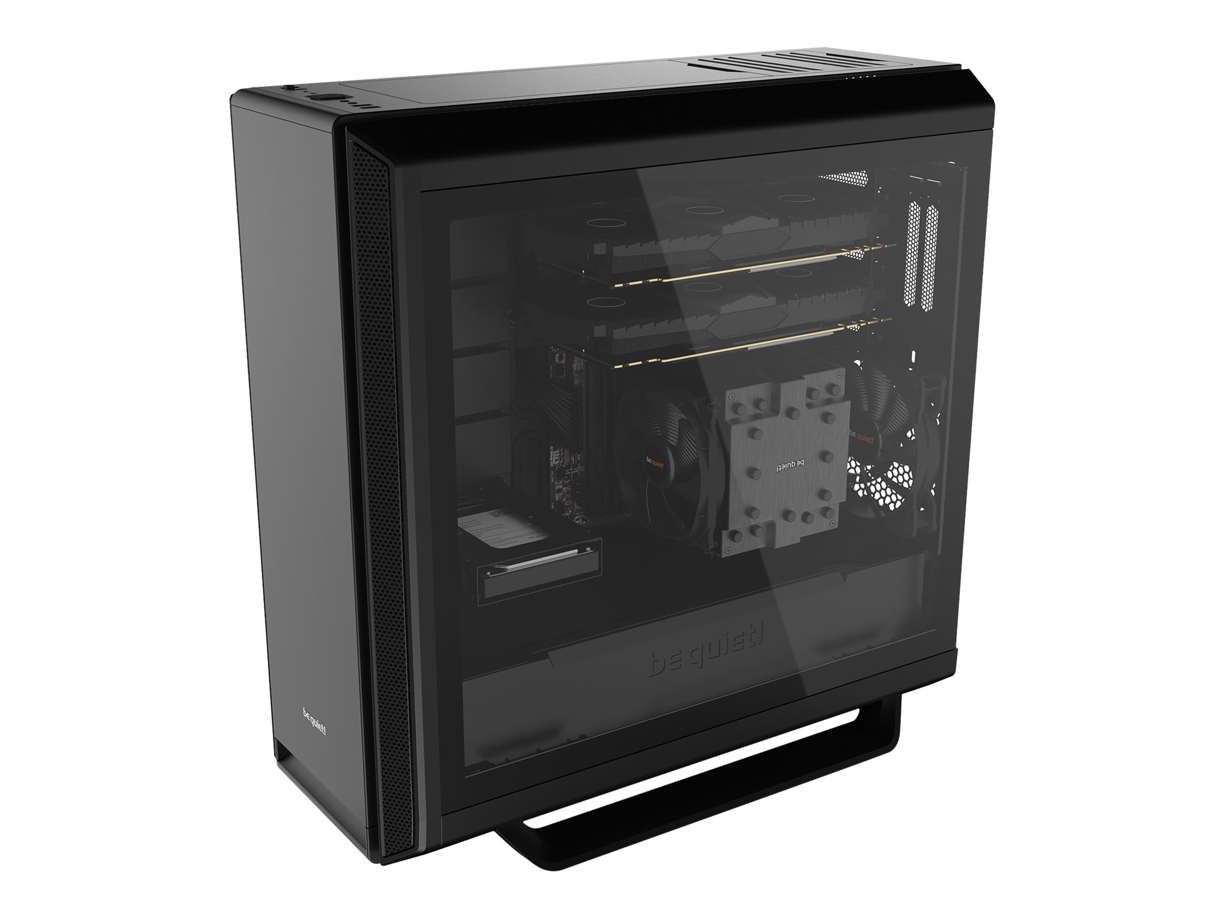 Be Quiet! Silent Base 802 Window - Tower - E-ATX - Seitenteil mit Fenster (gehärtetes Glas)keine Spannungsversorgung (ATX / PS/2) - Schwarz - USB/Audio
