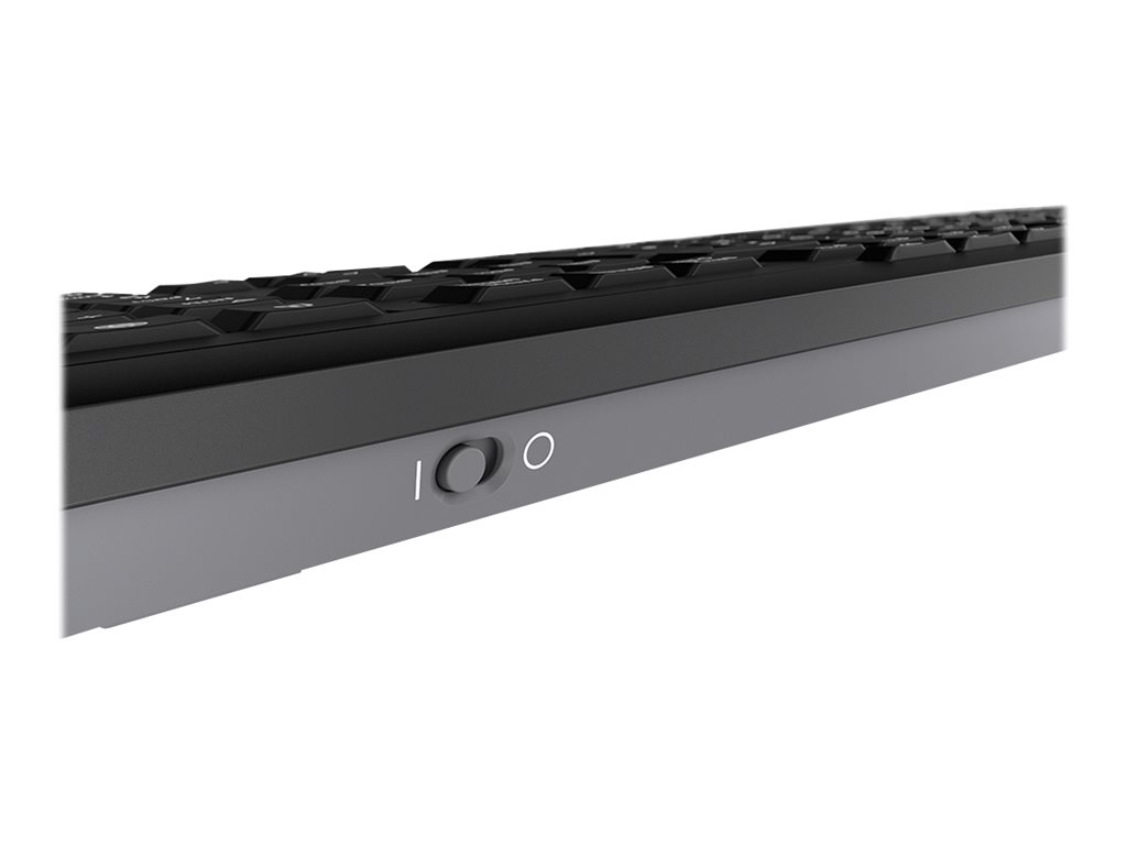Cherry STREAM KEYBOARD WIRELESS - Tastaturkabellos - 2.4 GHz - Schweiz - Tastenschalter: CHERRY SX - Schwarz