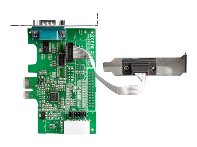 StarTech.com Startech 2 Port Serielle PCIe RS232 Adapter Karte - Serielle PCIe RS232 Host Controller Karte - PCIe auf seriell DB9 - 16950 UART - Nidrig Profil Erweiterungskarte - Windows & Linux (PEX2