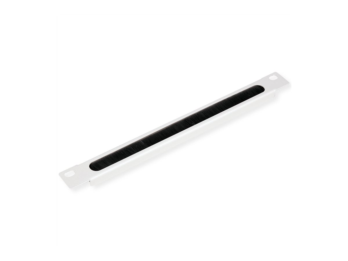 ROLINE Kabeleingangsplatte für Rack - mit Bürstenstreifen - RAL 7035, Hellgrau - 0.5U - 25.4 cm (10")für P/N: 26.21.0024 - 26.21.0025 - 26.21.0026