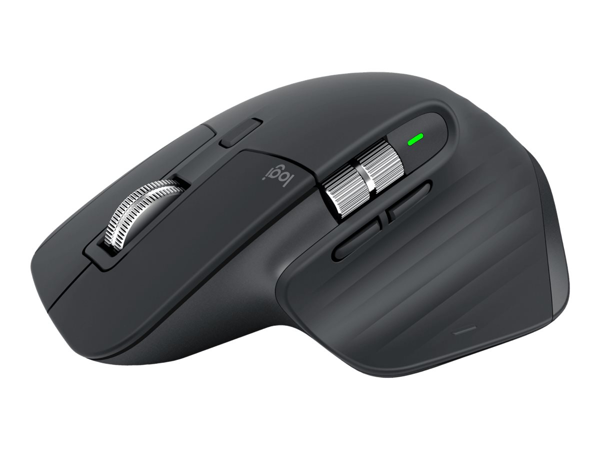 Logitech Master Series MX Master 3S - Bluetooth Edition - Maus - ergonomisch - Für Rechtshänder - optisch - 7 Tasten - kabellos - Bluetooth - Graphite