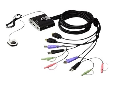 ATEN CS692 - KVM-/Audio-Switch - 2 x KVM/Audio1 lokaler Benutzer - Desktop