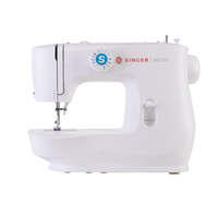 Singer M2105, Weiß, Halbautomatische Nähmaschine, Sägen, 4 Step, Leiter, Drehregler, Elektro stitches - Four-step buttonhole - White
