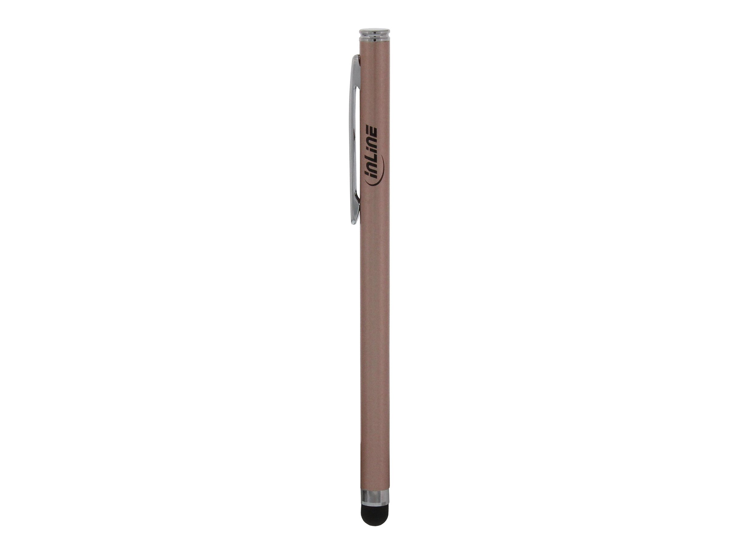 InLine Stylus - Stift für Touchscreens von Smartphone und Tablet - roseé