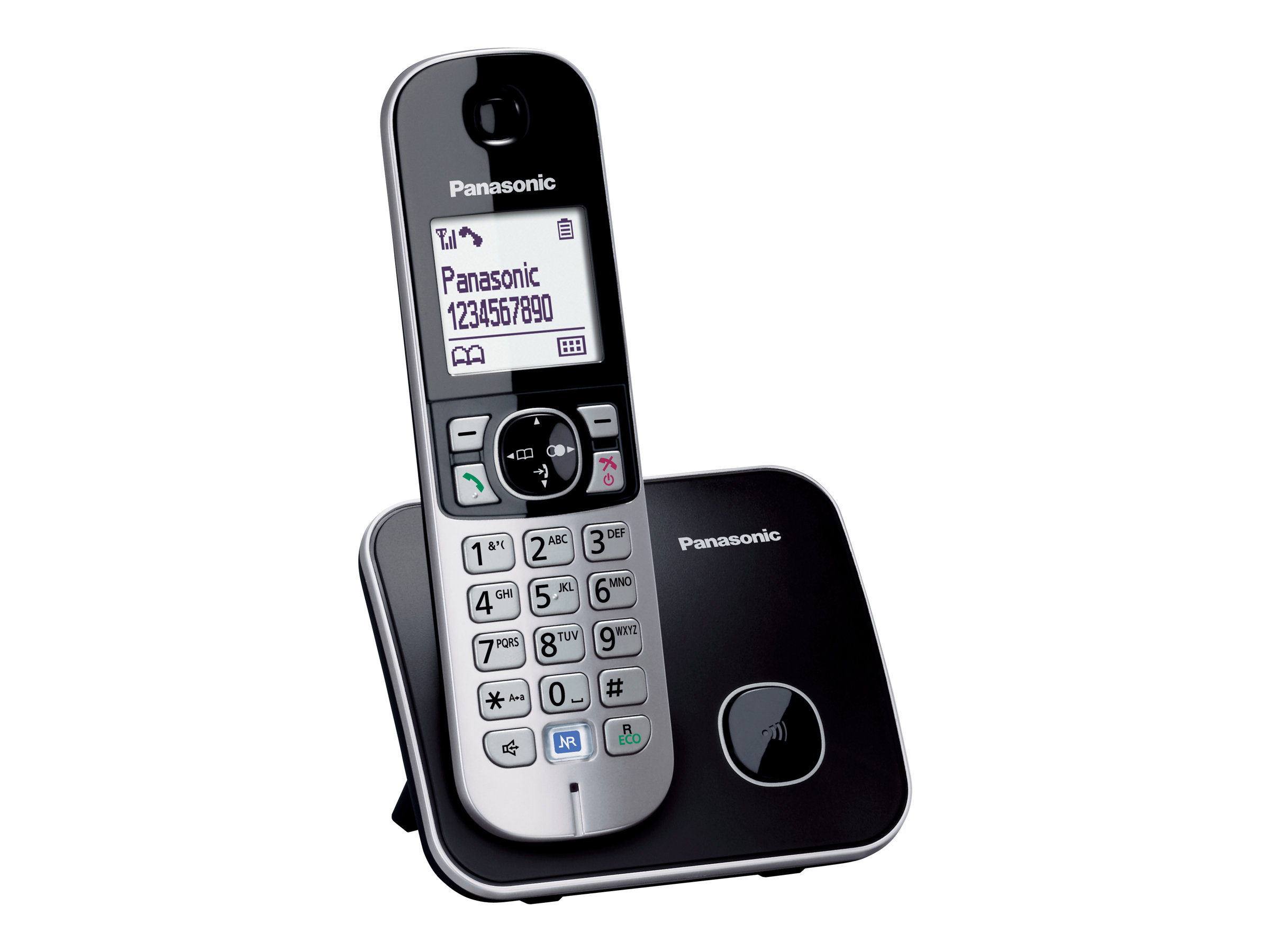 Panasonic KX-TG6811 - Schnurlostelefon mit RufnummernanzeigeDECT - Pearly Silver