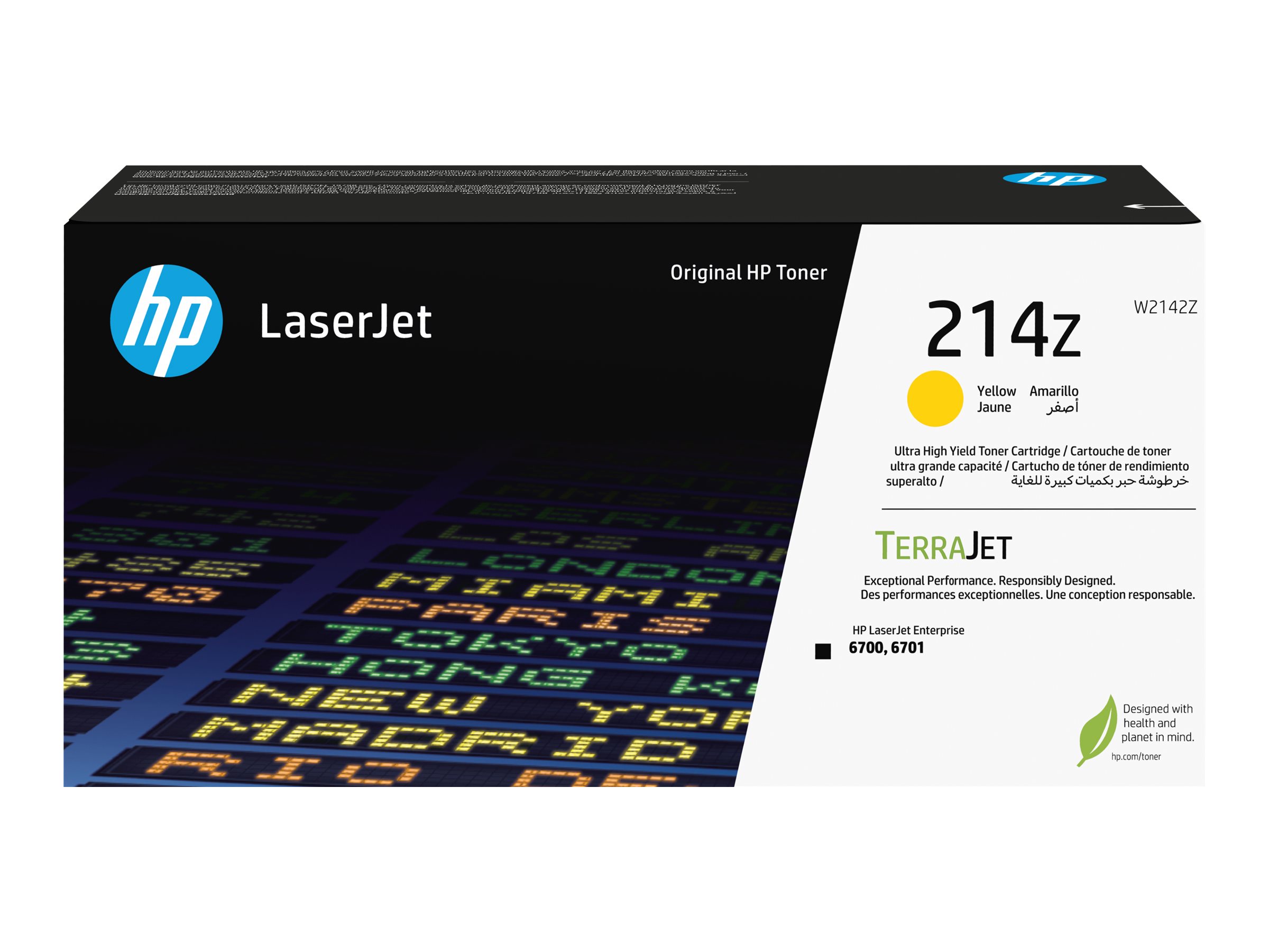 HP 214Z - Ultra High Yield - Gelb - original - LaserJet - Tonerpatrone (W2142Z)für Color LaserJet 6701dn; Color LaserJet Enterprise 6700dn
