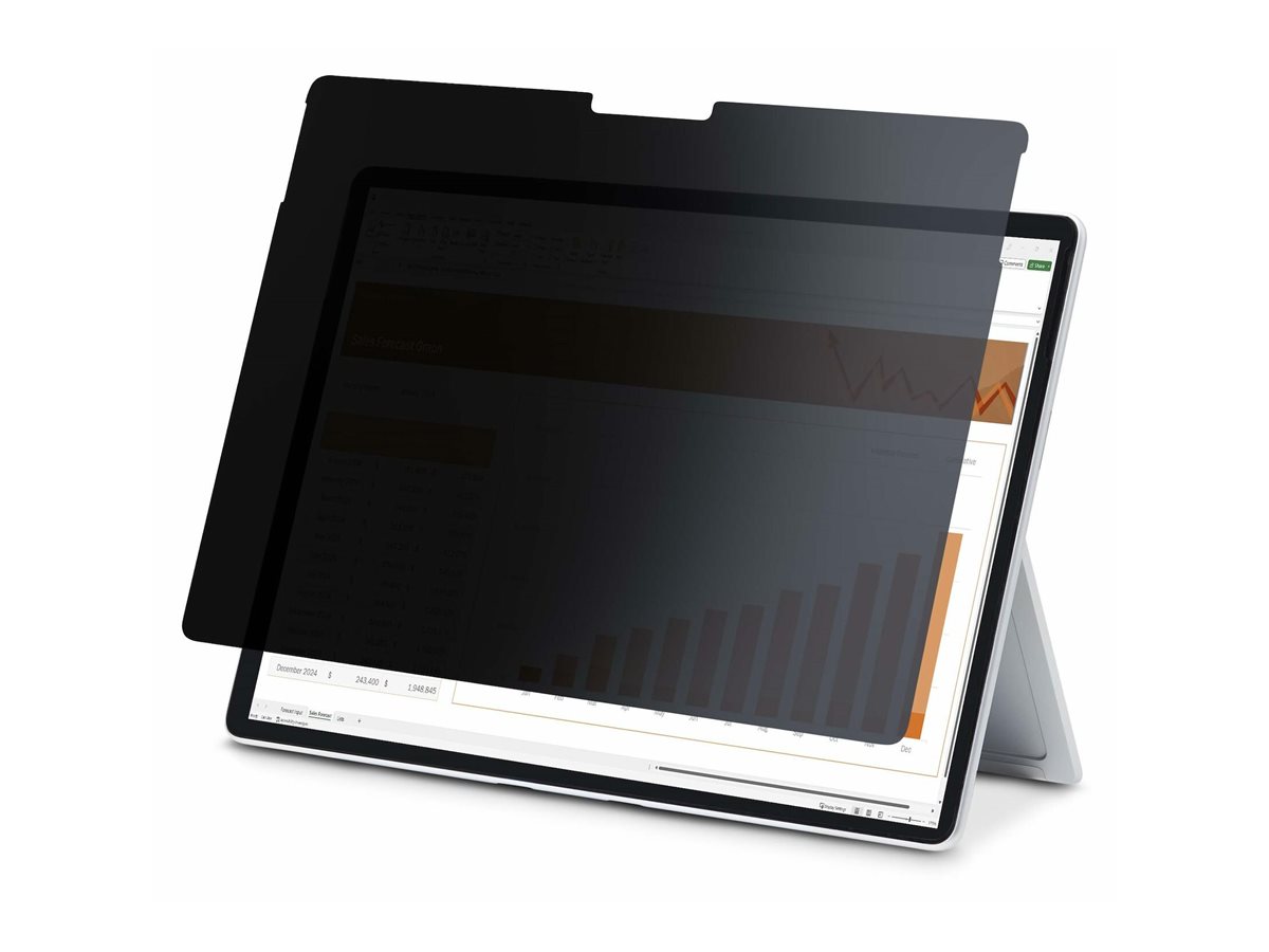 StarTech.com 4-Wege Laptop Sichtschutz für 12,3" Surface Pro 4/5/6/7/7+ - Blickschutzfilter für Notebook (horizontal)klebend - 31.24 cm (12.3") - Schwarz