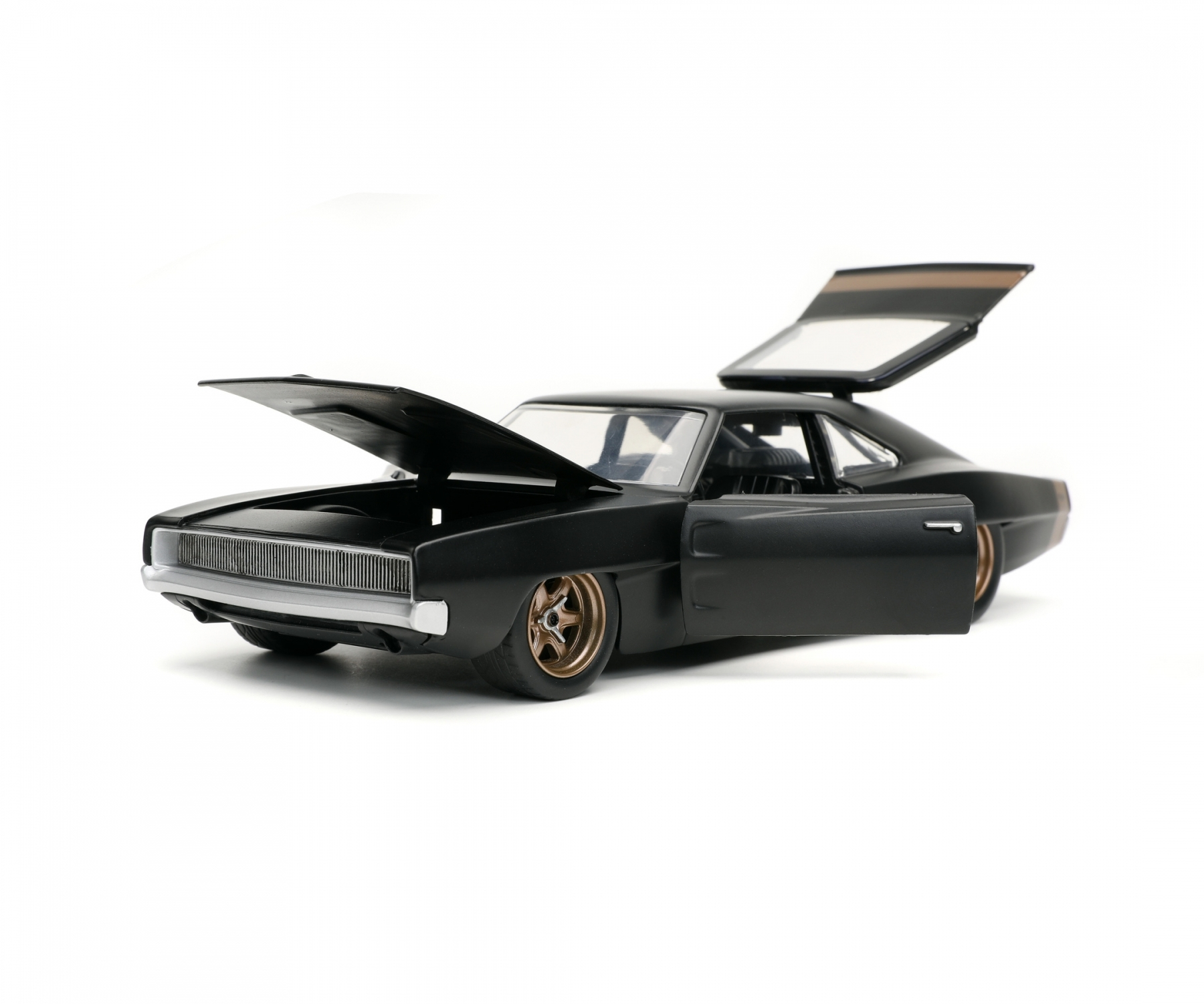 Jada Toys Fast & Furious 1968 Dodge Charger Widebody 1:24, Auto, Fast & Furious, 8 Jahr(e), Metall, Kunststoff, Gummi, SchwarzFast & Furious 1968 Dodge Charger Widebody 1:24