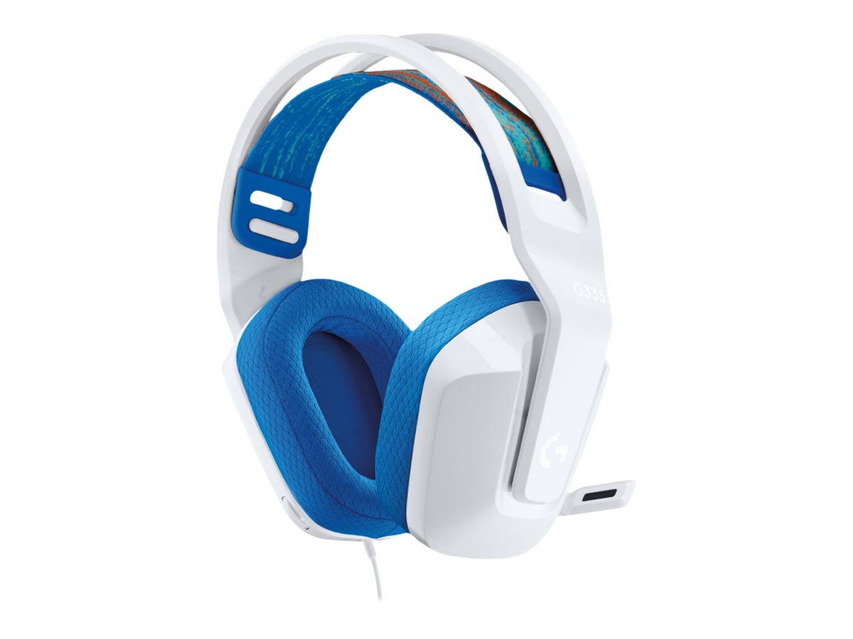 Logitech G G335 Wired Gaming Headset - Headsetohrumschließend - kabelgebunden - 3,5 mm Stecker - weiß - Discord-zertifiziert