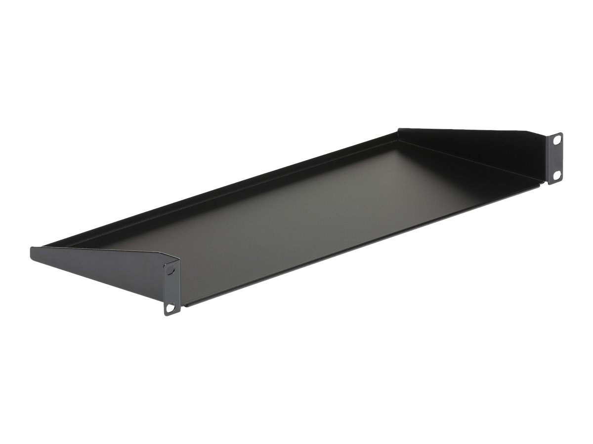 StarTech.com 1U Server Rack Cabinet Shelf, 7in Deep Fixed Cantilever Tray, Rackmount Shelf for 19" AV/Data/Network Equipment Enclosure with Cage Nuts & Screws, 33lbs Weight Capacity - 1U Rack Shelf 7"
