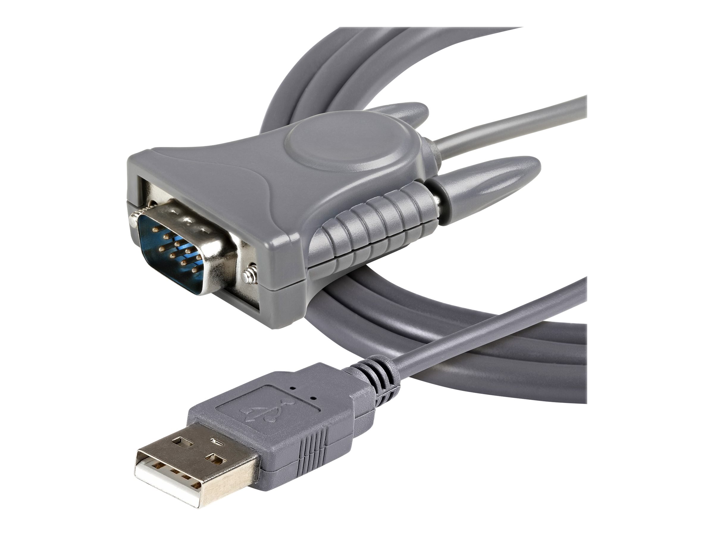 StarTech.com USB 2.0 auf Seriell RS232 / DB9/ DB25 Adapterkabel - St/St - USB zu Seriell Adapter/ Konverter Kabel - Serieller Adapter - USB 2.0 - Grau