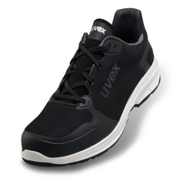 UVEX Arbeitsschutz 65942, Unisex, Erwachsener, Sicherheits-Sneakers, Schwarz, Weiß, ESD, P, S1, SRC, SchnürverschlussHalbschuh 1 sport S1 P SRC - Weite 11 - Größe 40