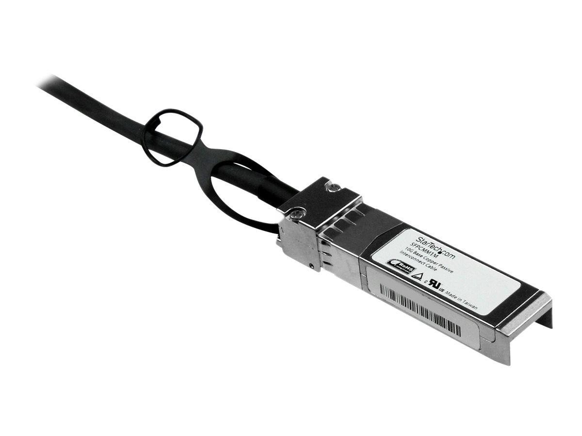 StarTech.com Cisco kompatibles SFP+ Twinax Kabel1m - 10GBASE-CU SFP+ Direct Attach Kabel - passiv - 10Gigabit Kupfer Netzwerkkabel - Direktanschlusskabel - SFP+ zu SFP+ - 1 m - twinaxial - für P/N: ET