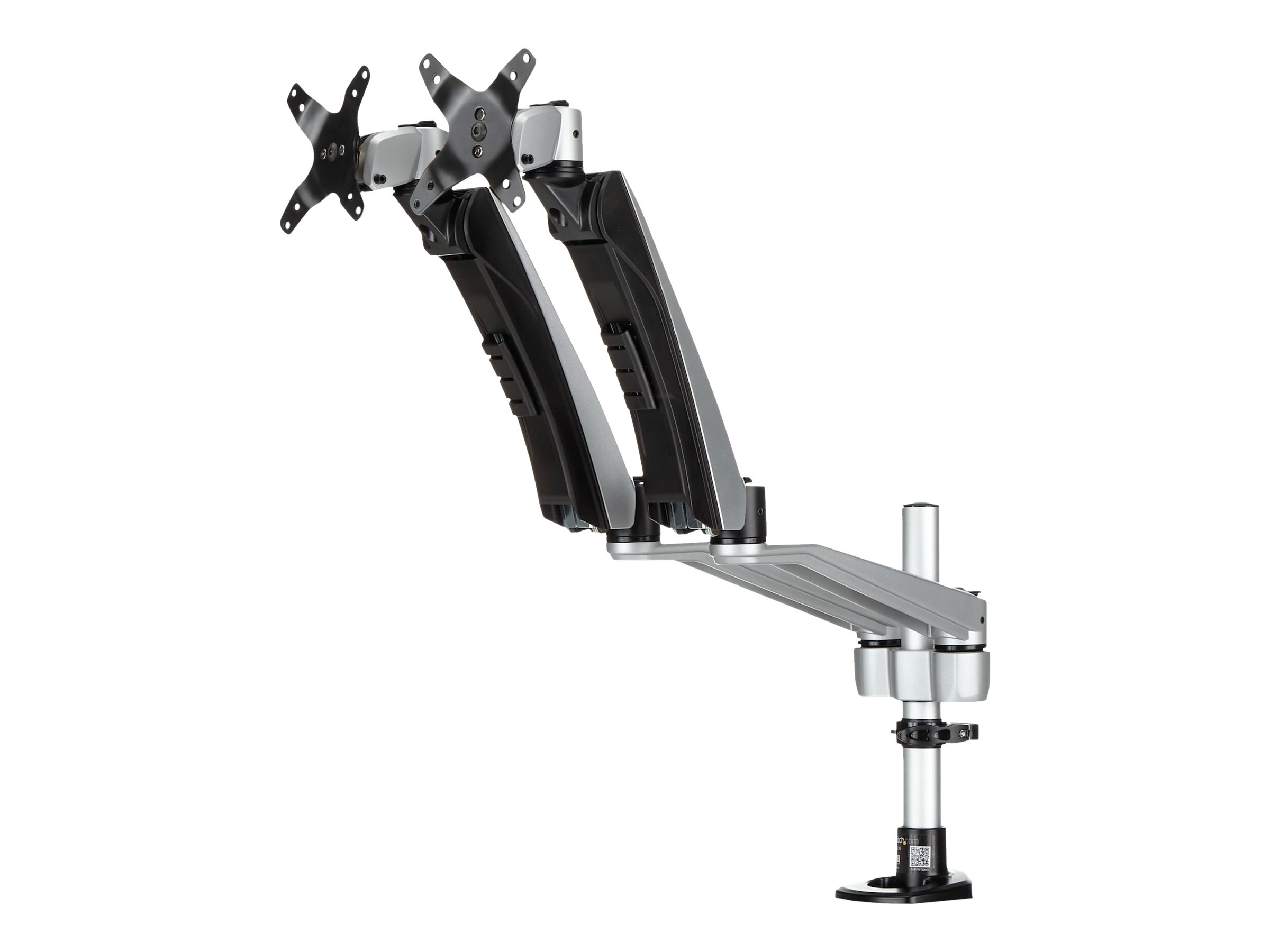 StarTech.com Startech Desk Mount Dual Monitor Arm - Full Motion Articulating Arms - Premium Dual Monitor Stand - For up to 30" (19.8lb/9kg)VESA Mount Monitors - Tool-less Assembly - Steel & Aluminum -