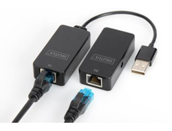 DIGITUS USB Extender, USB 2.0USB Extender - USB 2.0 - 50 m für Gebrauch mit CAT5 (oder höher) Kabel
