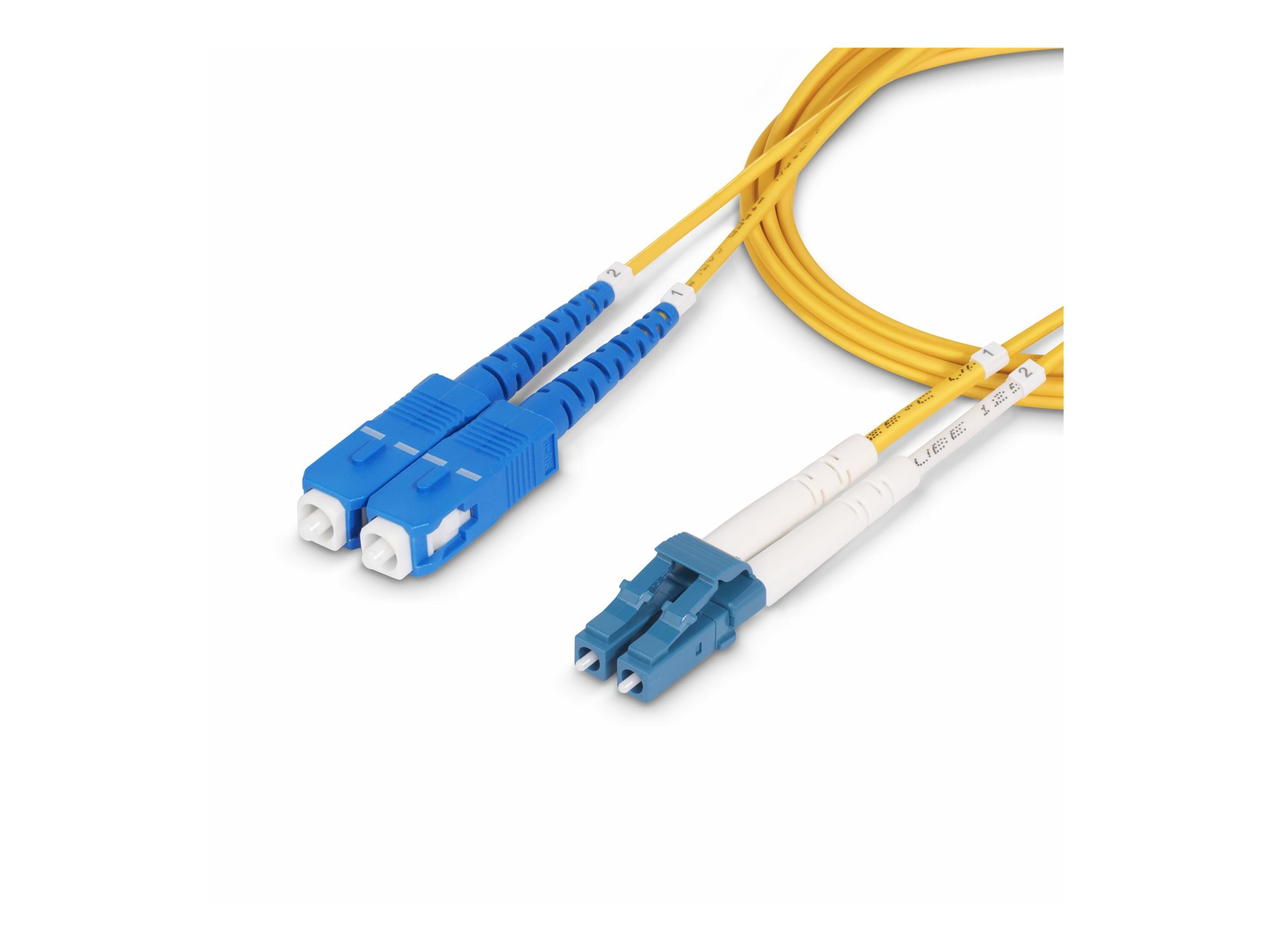 StarTech.com 3m OS2 LWL Patchkabel LC zu SC (UPC)Singlemode Duplex - Patch-Kabel - LC/UPC Einzelmodus (M) zu SC/UPC Einzelmodus (M) - 3 m - 3 m - 2 mm - Glasfaser - Duplex - 9/125 Mikrometer - OS1/OS2