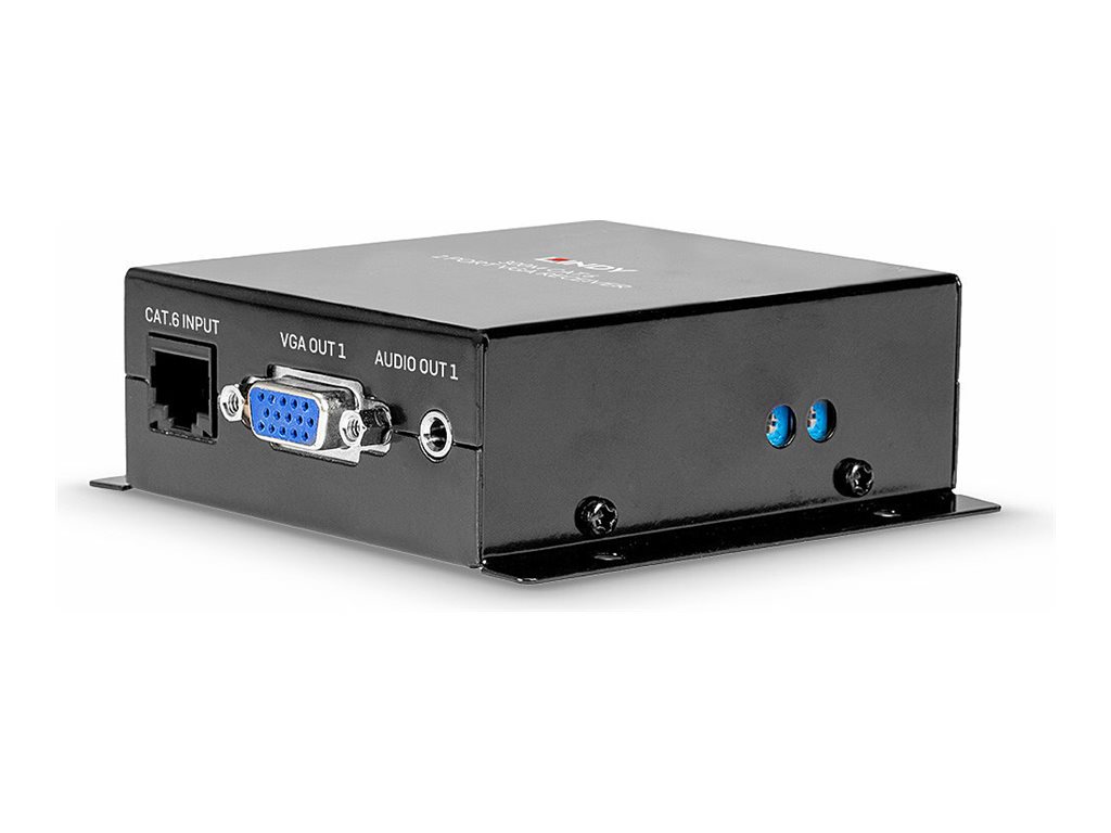 Lindy Cat.6 2 Port VGA Receiver - Erweiterungfür Video/Audio - Empfänger - bis zu 300 m