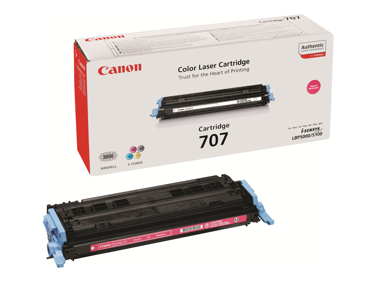 Canon 707 - Magenta - original - Tonerpatronefür i-SENSYS LBP5000 - LBP5100; Laser Shot LBP-5000 - 5100