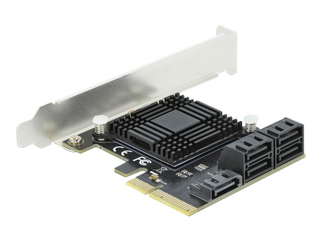 Delock 5 port SATA PCI Express x4 Card - LowProfile Form Factor - Speicher-Controller - SATA 6Gb/s - Low-Profile - PCIe 3.0 x4