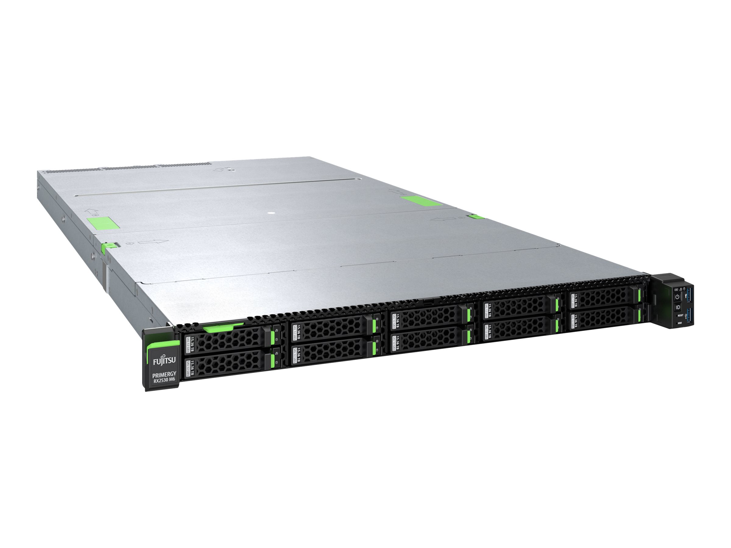 Fsas Technologies Fujitsu PRIMERGY RX2530 M6 - Server - Rack-Montage - 1U - keine CPU - SATA - Hot-Swap 6.4 cm (2.5")Schacht/Schächte - keine HDD - 1GbE - Monitor: keiner