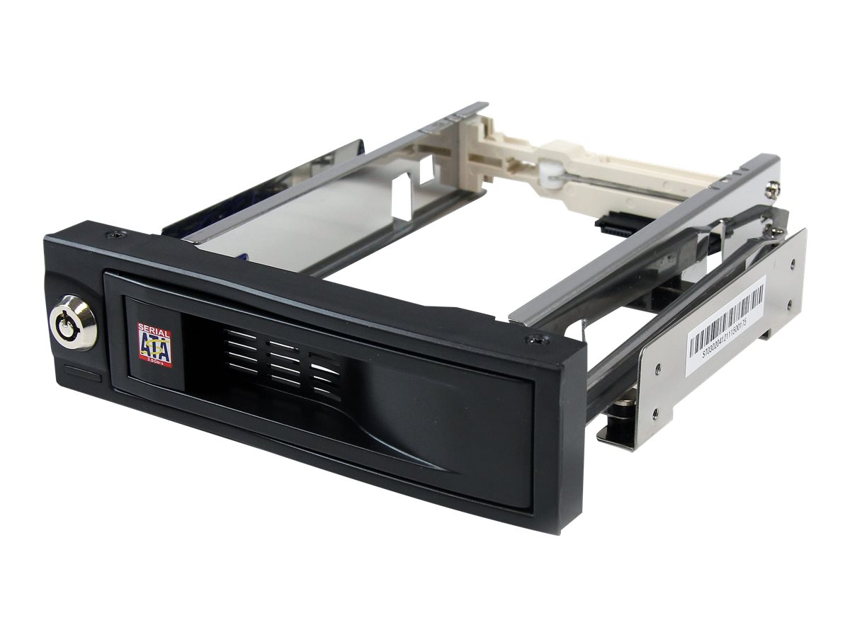 StarTech.com SATA Wechselrahmen 5,25 Zoll trägerlos - Mobiles Festplatten Speicher Rack für 8,9cm (3,5)Hot Swap HDD in Schwarz - Mobiles Speicher-Rack - 3.5" (8.9 cm) - Schwarz - für P/N: 25SAT35HDD -