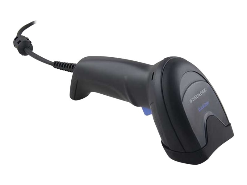 Datalogic QuickScan QD2590 - Kit - Barcode-ScannerHandgerät - 2D-Imager - 60 Bilder / Sek. - decodiert - Keyboard-Wedge - RS-232 - USB