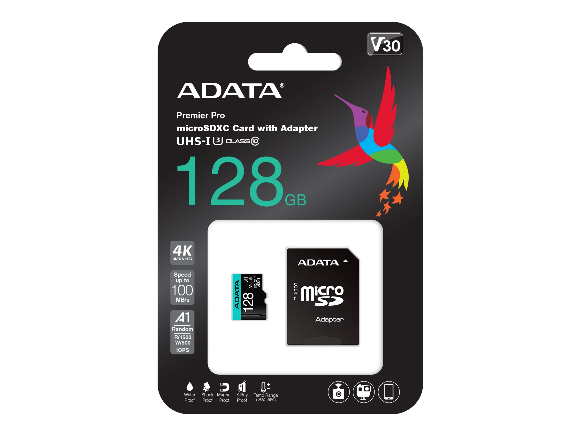 ADATA Premier Pro V30S - Flash-Speicherkarte (SD-Adapter inbegriffen)