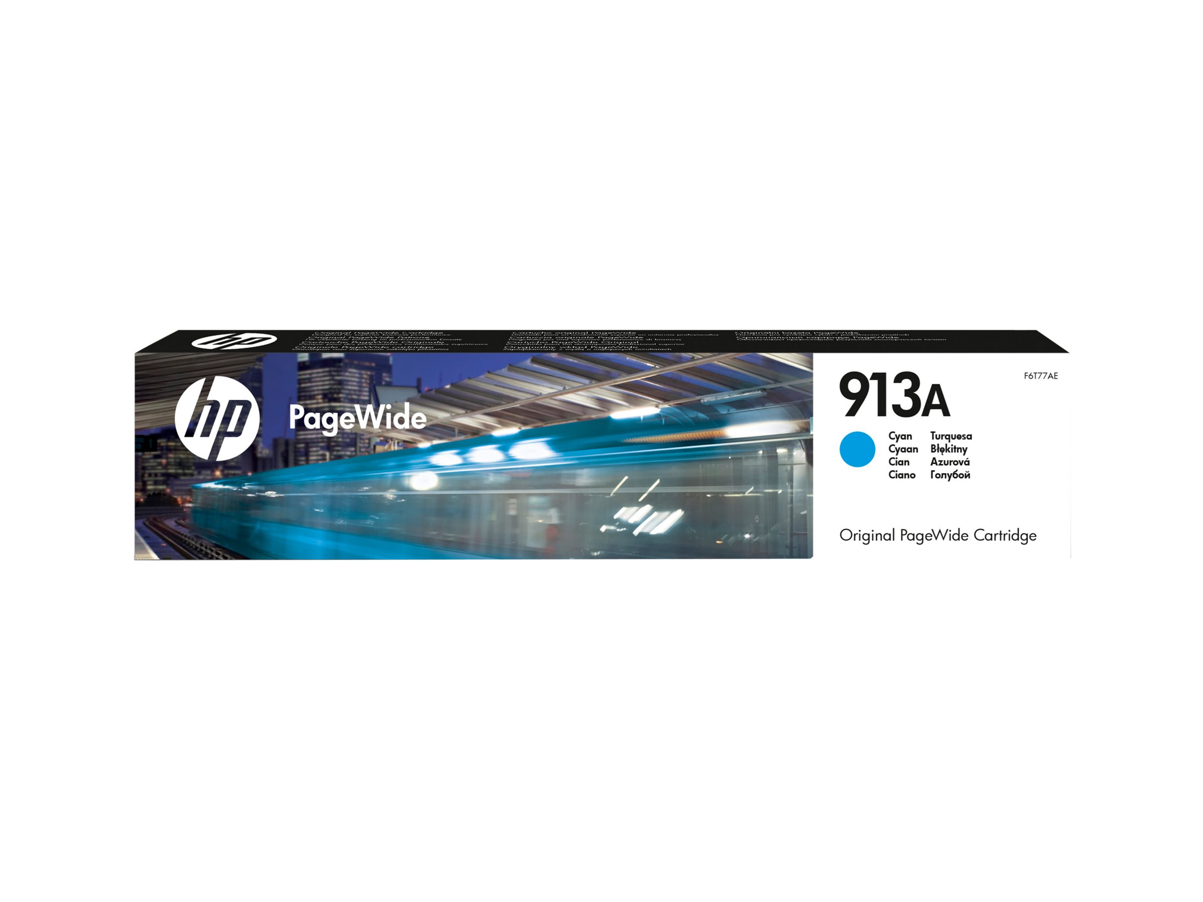 HP 913A - Cyan - original - PageWide - Tintenpatronefür PageWide 352 - 377 - MFP 377; PageWide Pro 452 - 477 - 552 - 577 - MFP 477