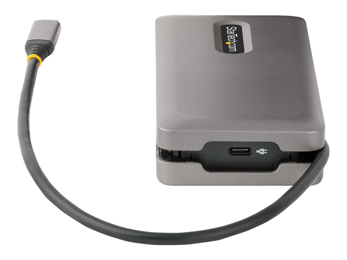 StarTech.com USB-C Multiport Adapter, 4K 60Hz HDMI/DP - USB C Hub - 100W PD - Dockingstation - USB-C - HDMI - DP - 1GbE - 16 Watt