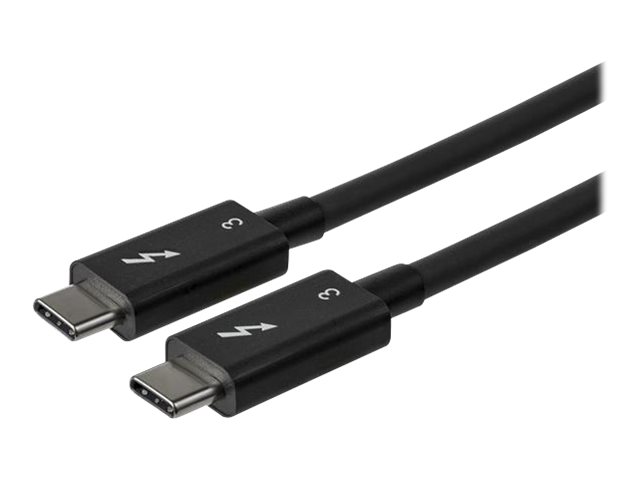 StarTech.com StarTech 0.8m Thunderbolt 3 auf Thunderbolt 3 Kabel - Thunderbolt-Kabel - USB-C (M)zu USB-C (M) - Thunderbolt 3 / USB / DisplayPort - 80 cm - 4K Unterstützung - 5K Unterstützung - Schwarz